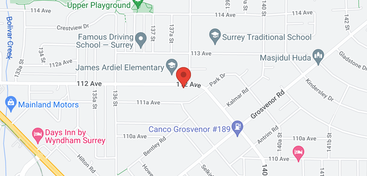 map of 13780 112TH AVENUE